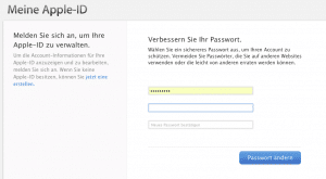 Password verbessern Abfrage