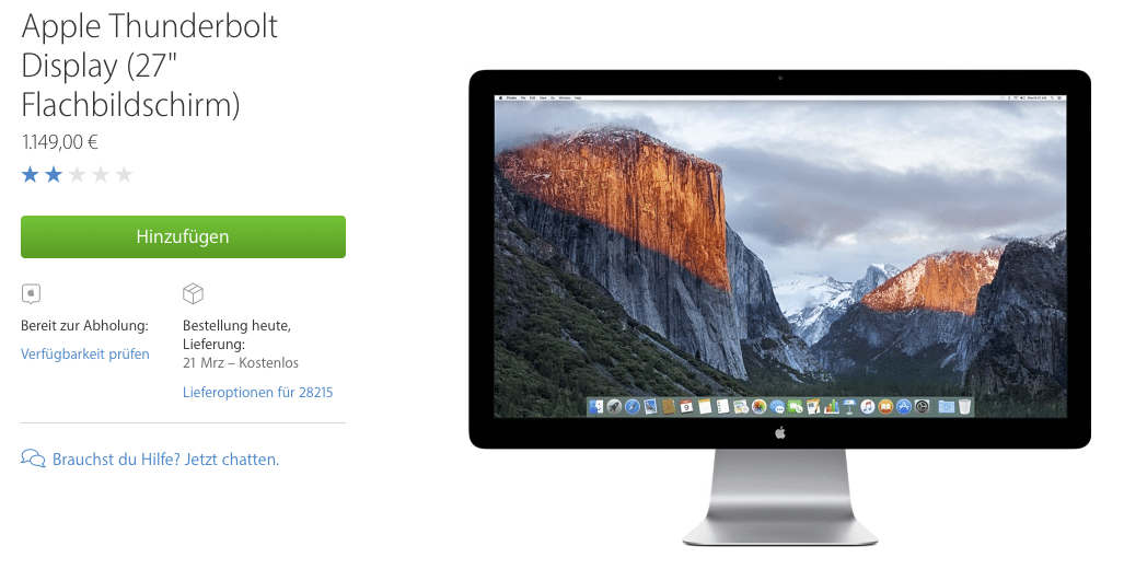 Apple Thunderboldt Display